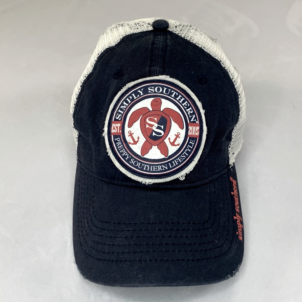Simply Southern Summer Baseball Cap Sun Protection Turtle SS & Embordered Logo - Picture 8 of 8